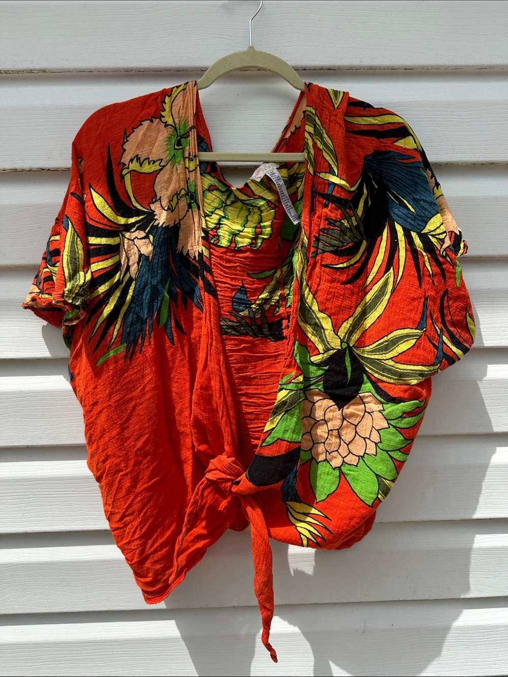 Free people tie front cover up